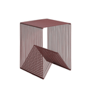 Willowby Cube Side Table | Chocolate Red