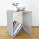 Willowby Cube Side Table | Fog