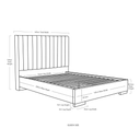 Zander Bed | Oatmeal