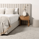 Zander Bed Head Extended | Oatmeal