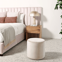 Zander Bed Head Extended | Petal Pink