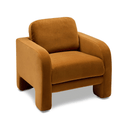 Zoe Armchair | Chestnut Velvet