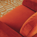 Zoe Armchair | Tangerine Velvet