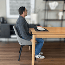 Zaki Swivel Dining Chair | Taupe