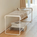 Benmore Patio Bench Seat SS | White