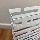 Brick Rectangle Umbrella Stand | White