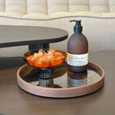Bronze Organic Round Glass Tray | XS