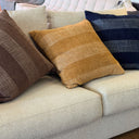 Bruno Stripe Cushion | Chocolate Brown