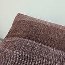 Bruno Stripe Cushion | Chocolate Brown