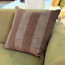 Bruno Stripe Cushion | Chocolate Brown