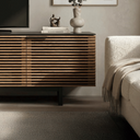 Corridor 8179 Tall Entertainment Cabinet | Natural Walnut