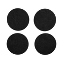 Cowboy Faux Leather Coaster Set | Black