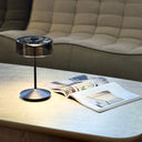 Crystal LED Rechargeable Table Lamp | Black