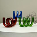 Curly Glass Vase | Green