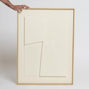 Dune Script 1 Sculptural Framed Art