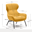 Embla Armchair | Orange Boucle
