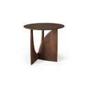 Geometric Side Table | Teak Brown
