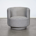 Graci Swivel Armchair | Natural Geometric
