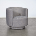 Graci Swivel Armchair | Natural Geometric