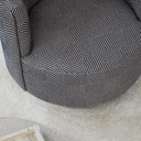 Graci Swivel Armchair | Natural Geometric