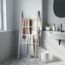 Hub Extension Towel Ladder | White