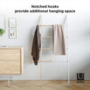 Hub Extension Towel Ladder | White