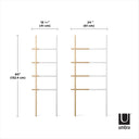 Hub Extension Towel Ladder | White