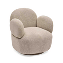 Mickey Swivel Armchair | Taupe Beige