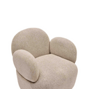 Mickey Swivel Armchair | Taupe Beige