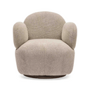 Mickey Swivel Armchair | Taupe Beige