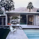 Modernist Poolhouse | Palm Springs Canvas Print
