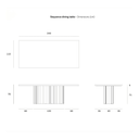 Sequence Dining Table | Mahogany Dark Brown