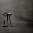 Tripod Side Table | Black Oak