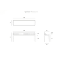 Spindle Bench Seat | Black Oak