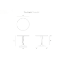 Torsion Round Dining Table | Black Oak