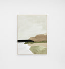 Tranquil Coast Line Canvas Print | Olive