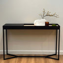 Tray Storage Console Table | Black