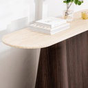 Varmdo Console Table | Travertine