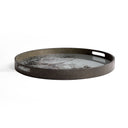 Aged Mirror Round Tray