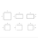 Square Tray Coffee Table Nesting Set
