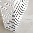 Brick Rectangle Umbrella Stand | White