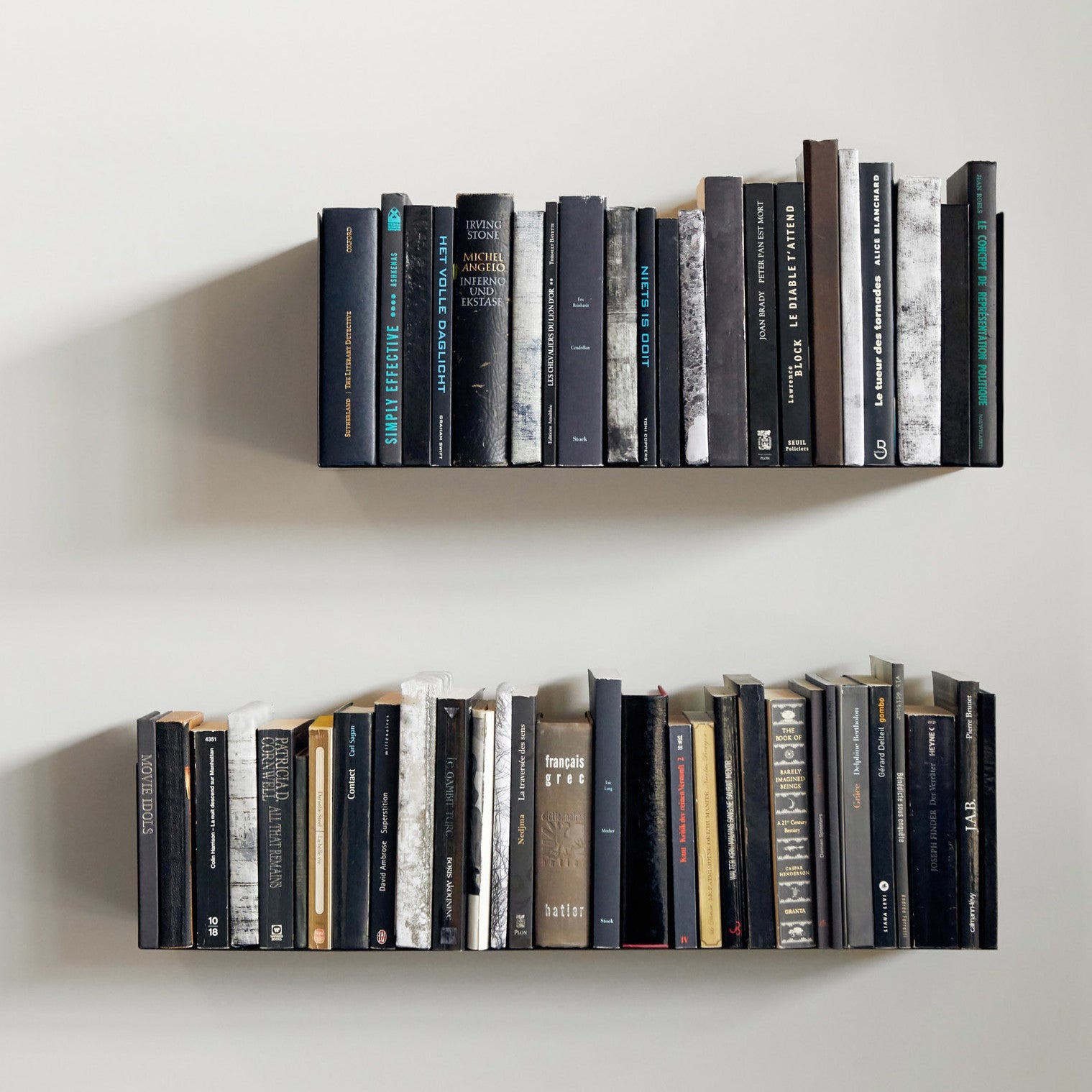 Floating bookshelf sale