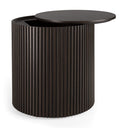 Roller Max Side Table | Mahogany