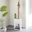 Oval Umbrella Stand | White