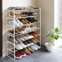 3 Tier Frame Extendable Shoe Rack | White