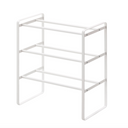 3 Tier Frame Extendable Shoe Rack | White