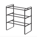 3 Tier Frame Extendable Shoe Rack | Black