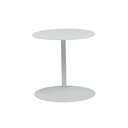 Aperto Ali Round Patio Side Table | White