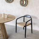 Aren Dining Chair | Black | Natural