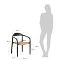 Aren Dining Chair | Black | Natural